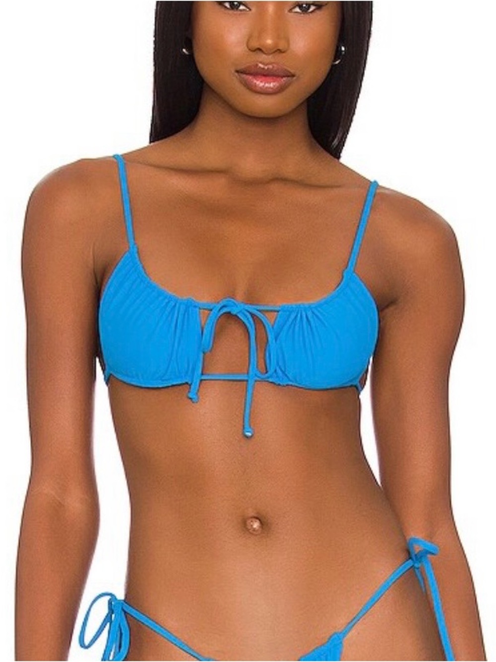 Camila Coelho Bright Blue Bikini Top